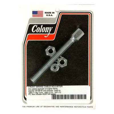 929878 - Colony, front brake cable adjuster. Zinc