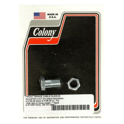 929879 - Colony, front brake cable adjuster. Zinc