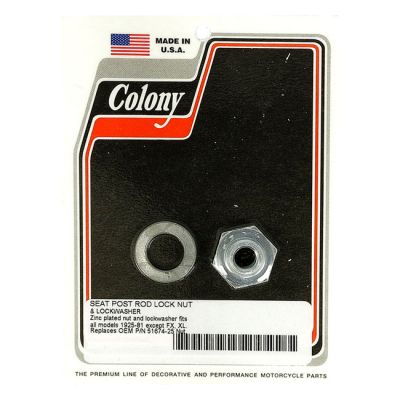 929893 - Colony, seat post rod lock nut kit. Zinc