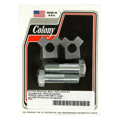 929896 - Colony, FL adjustable upper bracket bolt & lock plate kit
