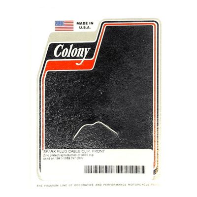 929908 - Colony, wire clip. Front spark plug cable