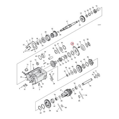 930022 - PBI CNC transmission sprocket. 23T