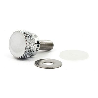 930601 - MCS Thumb screw kit for seat. Grooved. Chrome