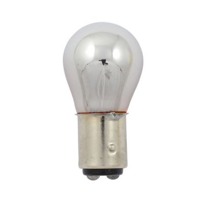 930711 - MCS Kuryakyn, light bulb #1157. 12V 21/5W. Amber glass/chrome