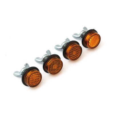 932003 - Chris Products, Mini Safety reflector. Amber