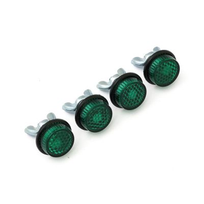 932005 - Chris Products, Mini Safety reflector. Green