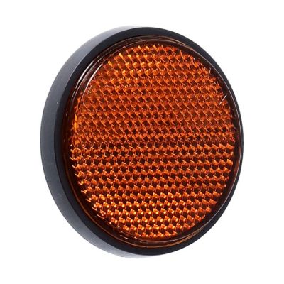 932008 - Chris Products, reflector. Round 2-1/2". Amber