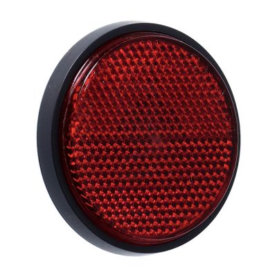 932009 - Chris Products, reflector. Round 2-1/2". Red