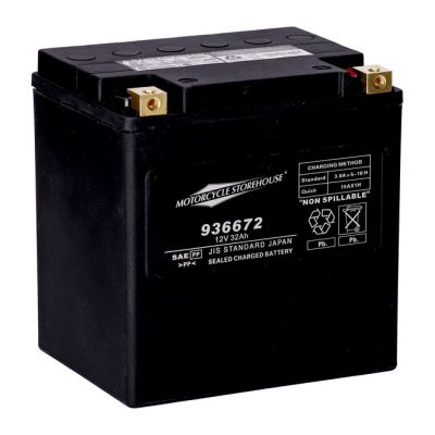 936672 - MCS, Standard Series - AGM sealed battery. 12V, 32Ah. 450CCA