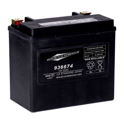 936674 - MCS, Standard Series - AGM sealed battery. 12V, 22Ah. 325CCA
