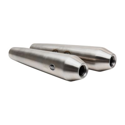 939098 - S&S, Race only slip-on mufflers. Stainless