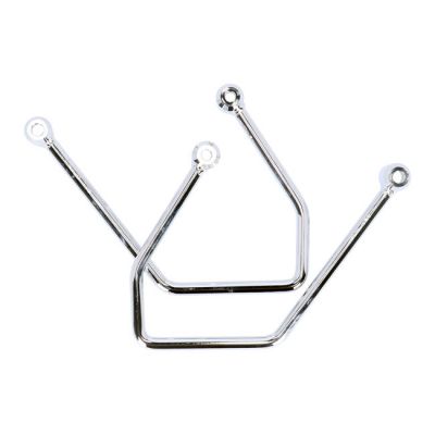 939392 - Highway Hawk, saddlebag support kit. Chrome