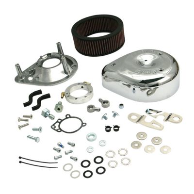 940510 - S&S, teardrop air cleaner assembly. Chrome
