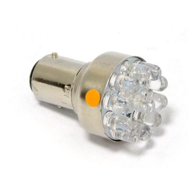 941150 - MCS Turn signal LED bulb, BAY15D socket. Amber light emitting
