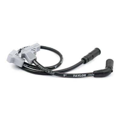 941309 - Taylor, 9mm Fire Power spark plug wire set. Black/silver