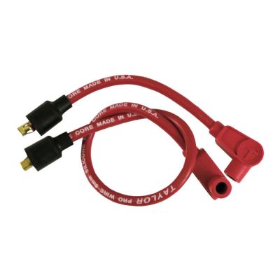 941361 - Taylor, 8mm metallic core spark plug wire set. Red