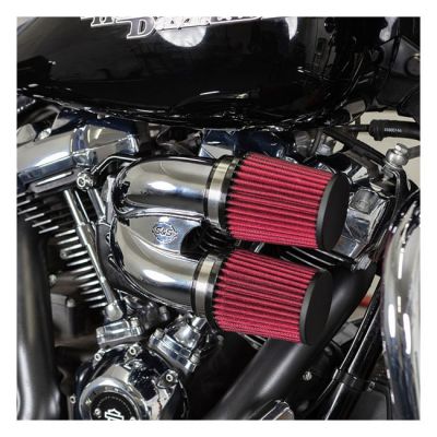 941722 - S&S, tuned induction air cleaner kit. Chrome