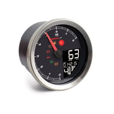 942236 - KOSO, HD-01-04 95mm speedometer / tachometer. Silver