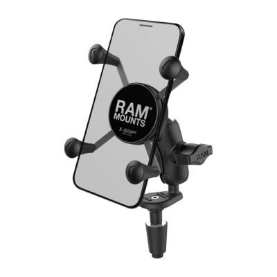 943119 - RAM Mounts, X-Grip Phone mount w/fork stem base. Small phone