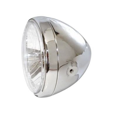 943618 - MCS Reno II 7" H4 headlamp. With halo ring. Chrome