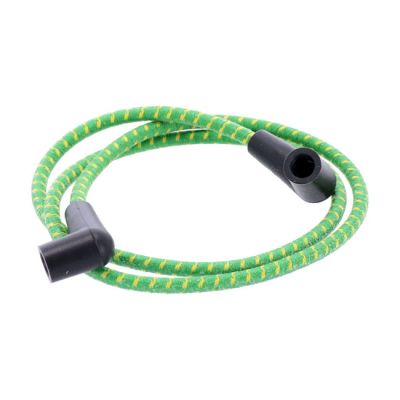 946503 - MCS Universal 40" spark plug wire set. Cotton cloth,Green/Yellow