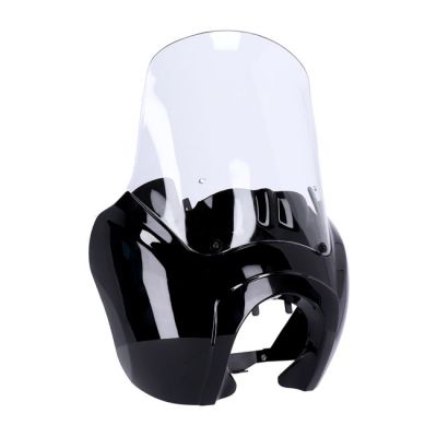 947446 - MCS Headlamp fairing. Gloss black. Clear windshield