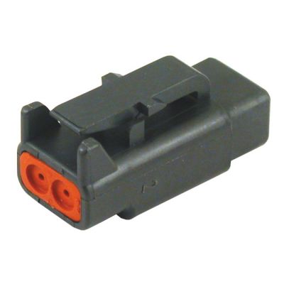 951415 - NAMZ, Deutsch DTM connector. Black, plug, 2-pins