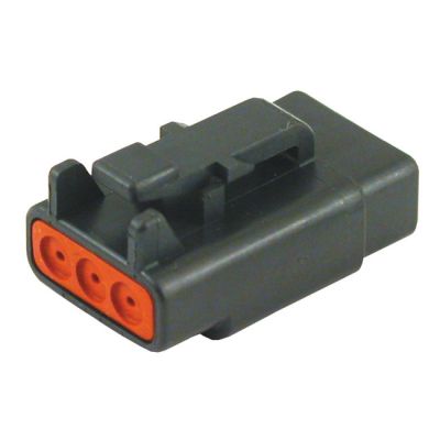 951416 - NAMZ, Deutsch DTM connector. Black, plug, 3-pins