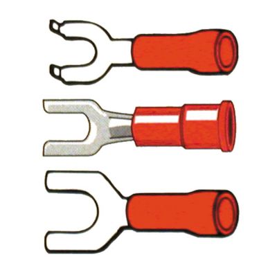 951618 - SMP Connectors, spade terminal PVC, crimp. Red 3.5mm