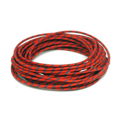 951830 - MCS Classic cloth covered wiring, 25ft. roll. Red/Blue