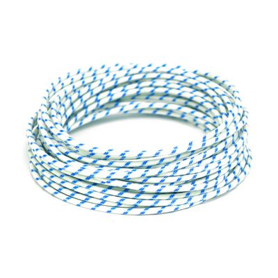 951832 - MCS Classic cloth covered wiring, 25ft. roll. White/Blue