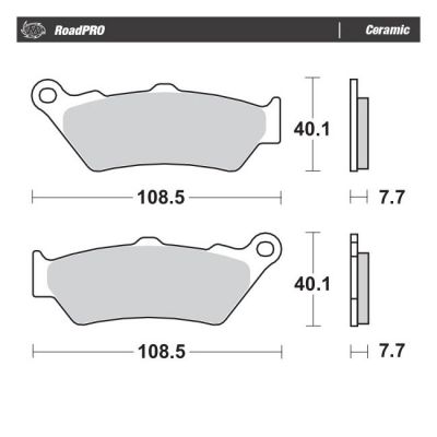 951837 - Moto-Master RoadPro brake pads. Ceramic