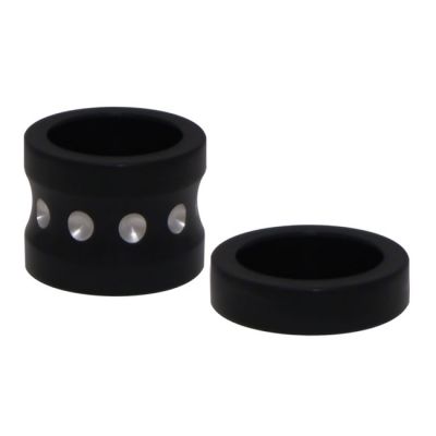 953710 - Covingtons, aluminum front axle spacer set. Black