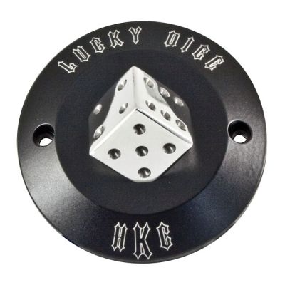 954249 - HKC point cover 2-hole. Lucky Dice, black