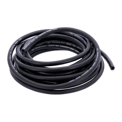 954490 - MCS, black neoprene fuel / oil line hose, 6mm (1/4")