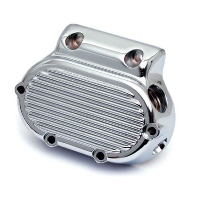 960151 - MCS Transmission end cover ribbed, cable clutch. Chrome