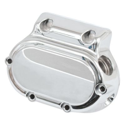 960153 - MCS Transmission end cover smooth, cable clutch. Chrome