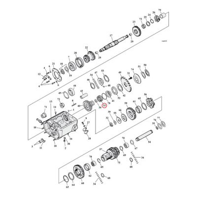 961345 - JIMS, needle bearing transmission mainshaft