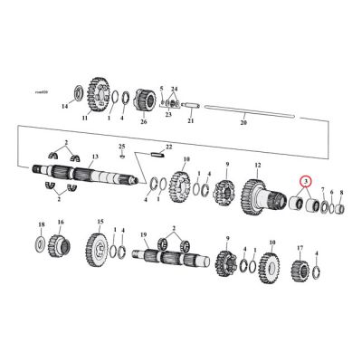 961350 - JIMS NEEDLE BEARING, MAINSHAFT 5TH GEAR