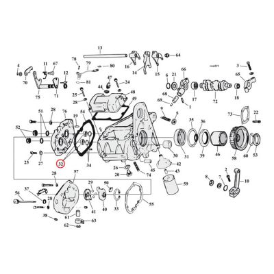 961355 - JIMS, transmission trapdoor bearing