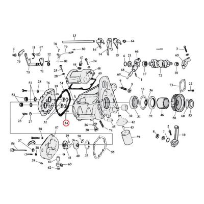 961359 - JIMS retaining rings, transmission/front wheel bearing
