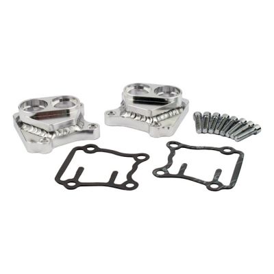 962008 - JIMS, Twin Cam handcrafted tappet cover set. Chrome