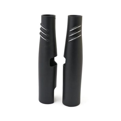 964893 - EMD, Bombshell 49 upper fork tube covers. Black Cut