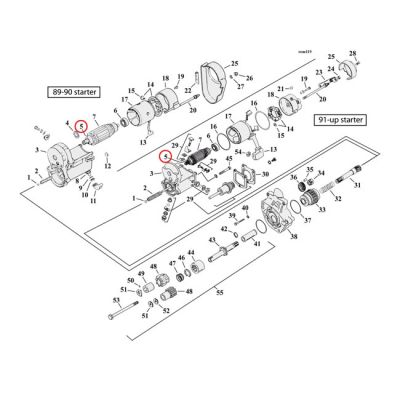 968871 - MCS Ball bearing, starter motor gear (inner) end