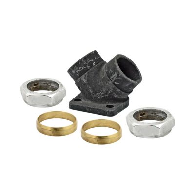 970206 - V-Twin Pipe inlet with nuts/packing ring