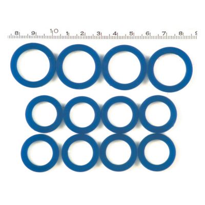 970487 - MCS Pushrod cover seal kit, blue silicone