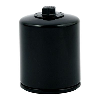 970806 - K&N, spin-on oil filter, with top nut. Black