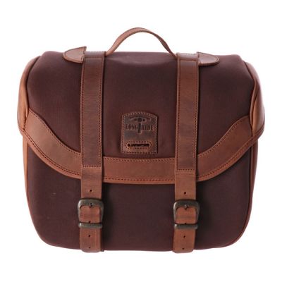 970942 - Longride, click-on Retro saddlebag waxed cotton. Brown