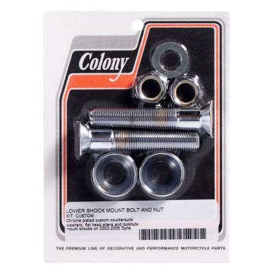 971168 - Colony, lower Dyna shock mount  kit. Chrome
