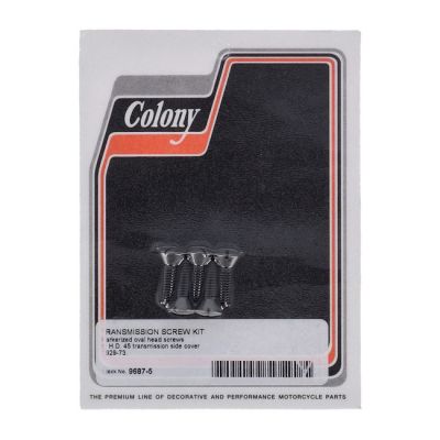 971571 - Colony bolt set, transmission side cover. Black